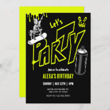 Grafitti skateboarden street art