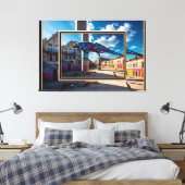 Grafitti Stadt Canvas Afdruk (Insitu (Slaapkamer))