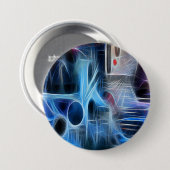 Grafittineon Ronde Button 7,6 Cm (Voorkant /achterkant)