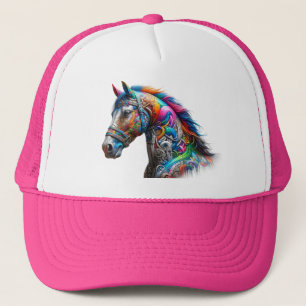 Grafity paard kleurrijk trucker pet