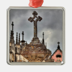 Grafkruis close-up, Portugal Metalen Ornament