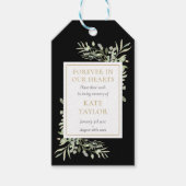 Grafmonument groen zaadpakket foto cadeaulabel (Voorkant)