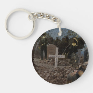 Grafmonument in Tombstone Sleutelhanger