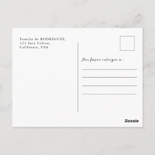 Grafmonument Spaans Bedankt Foto Briefkaart (Achterkant)