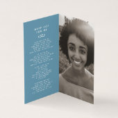 Grafplechtigheid in onze harten voor altijd blauwe kaart (Binnen)