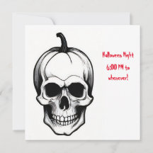 Grafsteen en schedel