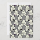 Grafsteen Grafische Custom Halloween Party Kaart (Achterkant)