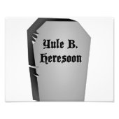 grafsteen-Humor Foto Afdruk (Voorkant)