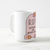 Grafsteen voor Skinny Jeans Koffiemok (Voorkant links)