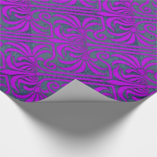 Grafton Paars Malachite Cadeaupapier (Hoek)