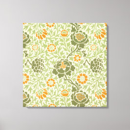 Grafton Pattern (door William Morris) Canvas Afdruk