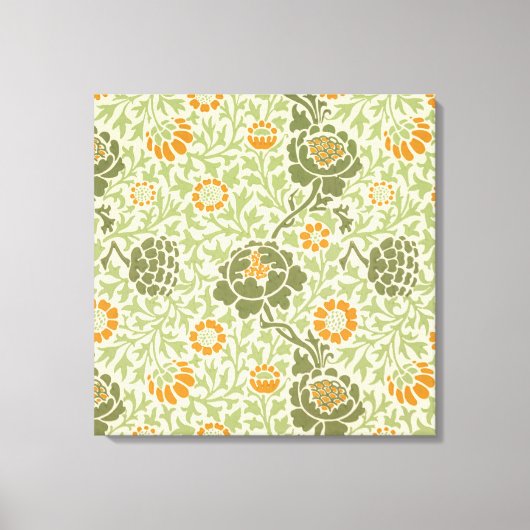 Grafton Pattern (door William Morris) Canvas Afdruk (Voorkant)