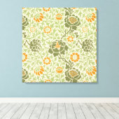 Grafton Pattern (door William Morris) Canvas Afdruk (Insitu (Houten vloer))