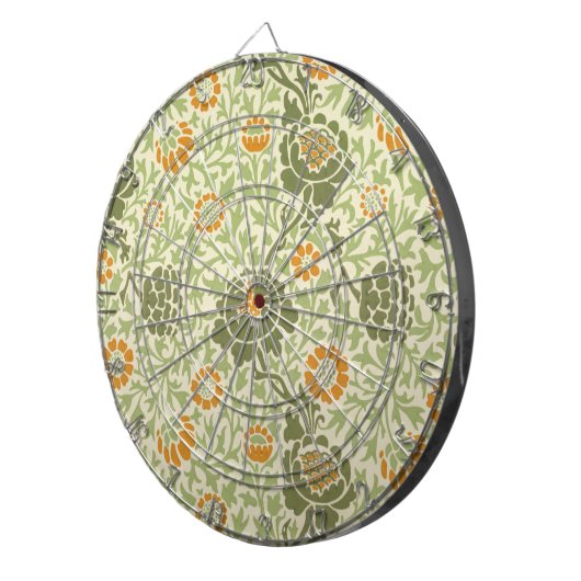 Grafton Pattern (door William Morris) Dartbord (Voorkant Rechts)