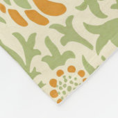 Grafton Pattern (door William Morris) Fleece Deken (Hoek)