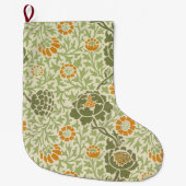 Grafton Pattern (door William Morris) Grote Kerstsok (Voorkant)