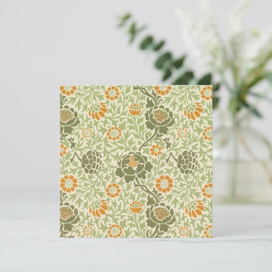 Grafton Pattern (door William Morris) Kaart (Staand voorkant)