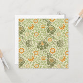 Grafton Pattern (door William Morris) Kaart (Voorkant / Achterkant in situ)