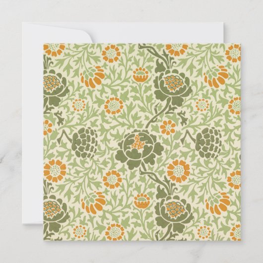 Grafton Pattern (door William Morris) Kaart (Voorkant)