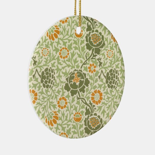 Grafton Pattern (door William Morris) Keramisch Ornament (Rechts)