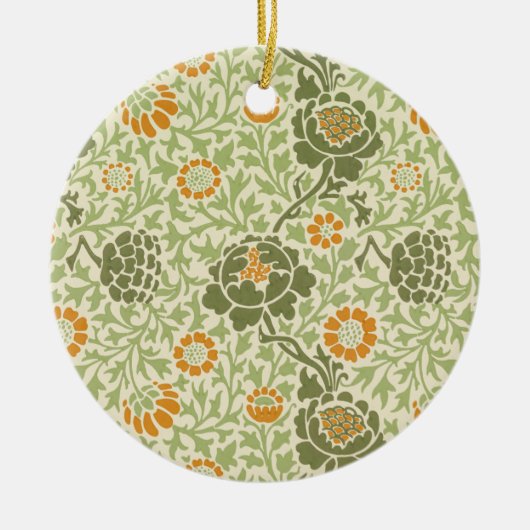 Grafton Pattern (door William Morris) Keramisch Ornament (Voorkant)