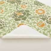 Grafton Pattern (door William Morris) Sherpa Deken (3/4)