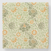 Grafton Pattern (door William Morris) Stenen Onderzetter (Voorkant)