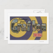 Grafton, West Virginia - Grote Letter-scènes Briefkaart (Voorkant / Achterkant)