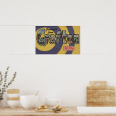 Grafton, West Virginia - Grote Letter-scènes Poster (Keuken)