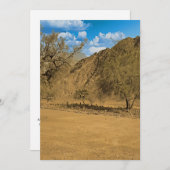 Grafveld in de Hajar bergen van de VAE Feestdagenkaart (Voorkant / Achterkant)