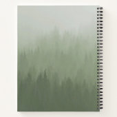 Grage bosarchitectuur grijs notitieboek (Achterkant)