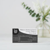 Grage Visitekaartjes met kromme (Staand voorkant)