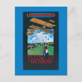 Grahaamwit en vlak boven het Poster van het luchtv Briefkaart (Voorkant)