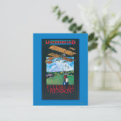 Grahaamwit en vlak boven het Poster van het luchtv Briefkaart (Staand voorkant)