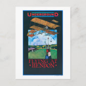 Grahaamwit en vlak boven het Poster van het luchtv Briefkaart (Voorkant)