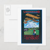 Grahaamwit en vlak boven het Poster van het luchtv Briefkaart (Voorkant / Achterkant)