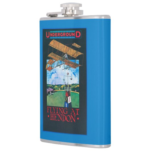 Grahaamwit en vlak boven het Poster van het luchtv Heupfles (Links)