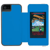 Grahaamwit en vlak boven het Poster van het luchtv Incipio iPhone Portemonnee Hoesje (Agenda Open)