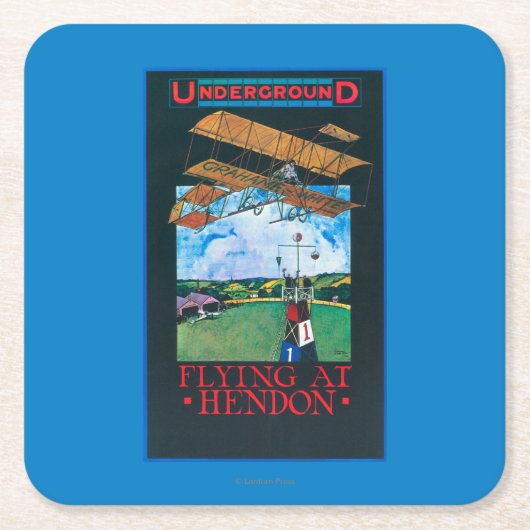 Grahaamwit en vlak boven het Poster van het luchtv Kartonnen Onderzetters (Voorkant)