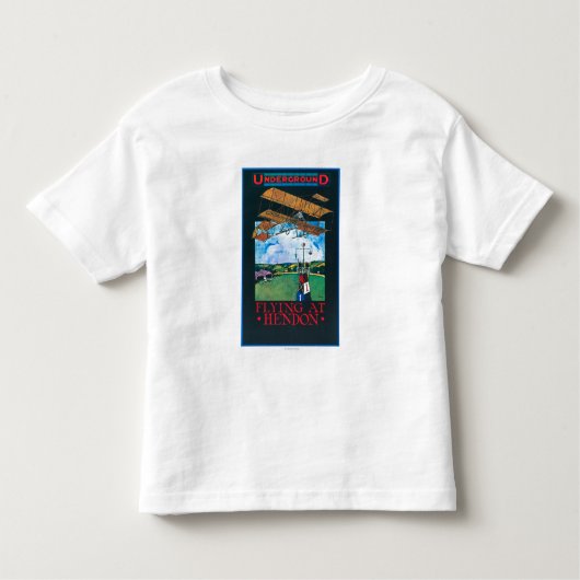 Grahaamwit en vlak boven het Poster van het luchtv Kinder Shirts (Voorkant)