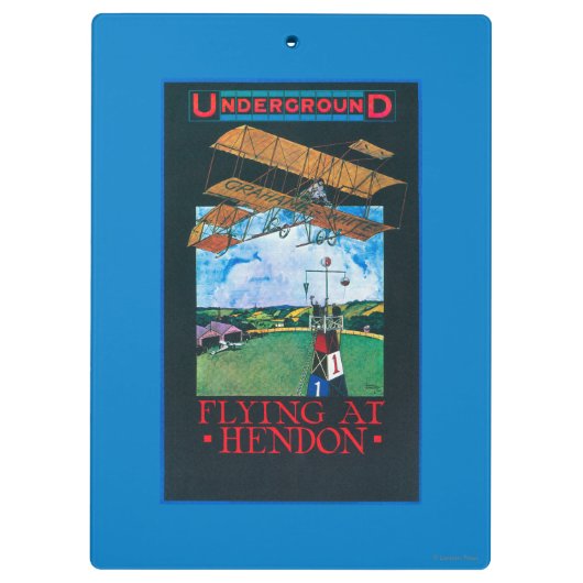 Grahaamwit en vlak boven het Poster van het luchtv Klembord (Achterkant)