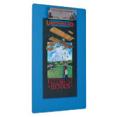 Grahaamwit en vlak boven het Poster van het luchtv Klembord (Rechts)