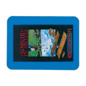 Grahaamwit en vlak boven het Poster van het luchtv Magneet (Horizontaal)