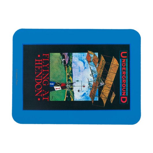 Grahaamwit en vlak boven het Poster van het luchtv Magneet (Horizontaal)