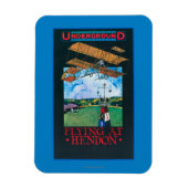 Grahaamwit en vlak boven het Poster van het luchtv Magneet (Verticaal)