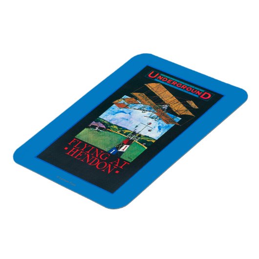 Grahaamwit en vlak boven het Poster van het luchtv Magneet (Linkerzijde)