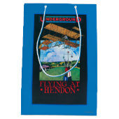 Grahaamwit en vlak boven het Poster van het luchtv Medium Cadeauzakje (Achterkant)