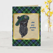 Graham Badge en Tartan Persoonlijke Kaart (Gele Bloem)