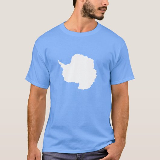 Graham Bartram Antarctica vlag blauw wit T-shirt (Voorkant)