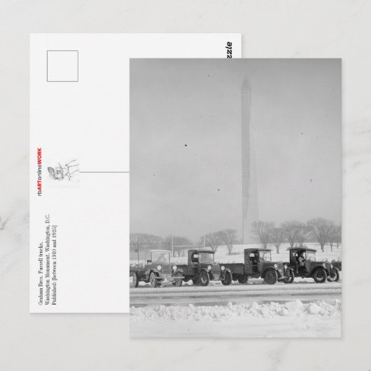 Graham Bros. Fussell Trucks, Briefkaart (Voorkant / Achterkant)